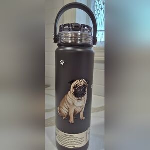 Pug Serengeti Dark Brown Water Bottle